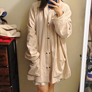 Vintage Kanuk wool Cozy Tan Button-Up Coat